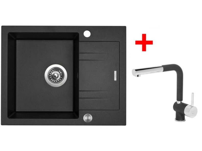 Sinks LINEA 600 XC Metalblack + Mix 3 P GR