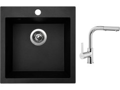 Set Sinks VIVA 455 Granblack + baterie Sinks ENIGMA S chrom Set Sinks VIVA 455 Granblack + baterie Sinks ENIGMA S chrom