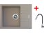Sinks PERFECTO 650 Avena + ELASTA S nerez/čierná