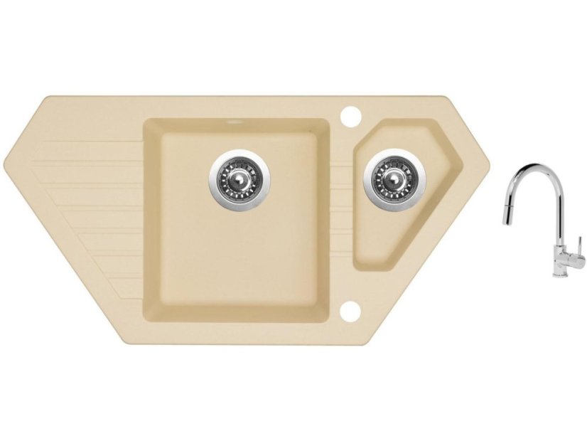 Set Sinks BRAVO 850.1 Sahara + baterie Sinks MIX 35 P chrom