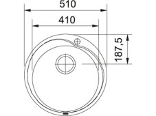 Nerezový dřez Franke RON 610-41 Nerez