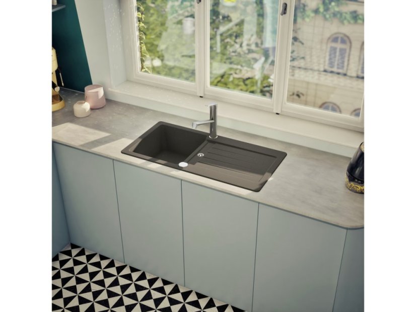 Granitový drez Schock Typos D-100S-A Onyx