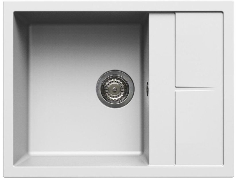 Granitový dřez Elleci Unico 125 Bílá K96