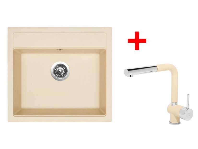 Set Sinks Solo 560 Sahara + Mix 3 P GR