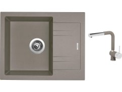 Set Sinks LINEA 600 N Truffle + baterie Sinks MIX 3 P Truffle