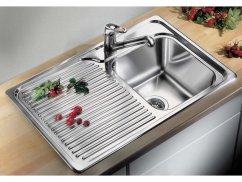 Nerezový drez Blanco CLASSIC 40 S Nerez hodvábny lesk drez vľavo