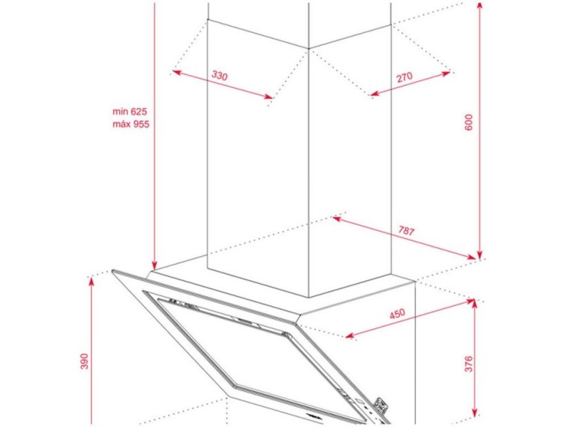 Digestor Teka DLV 98660 TOS BK