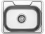 Nerezový drez Sinks BAR 460 V 0,6mm matný