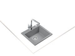 Granitový drez Teka CLIVO 50 S-TQ 1B Hliníkovo šedá - 2