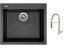 Set Sinks CUBE 560 Metalblack + baterie Sinks MIX 35 PROF S chrom
