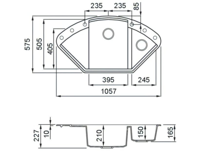 Granitový drez Elleci Easy Corner G51
