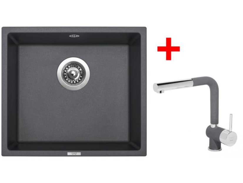 Set Sinks FRAME 457 Titanium + Mix 3 P GR