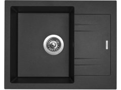Set Sinks LINEA 600 N Metalblack + baterie Sinks MIX 3 chrom