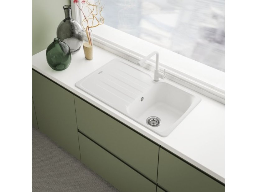 Dřezová baterie Franke FS 3235.094 LINA SMART Bílá-led