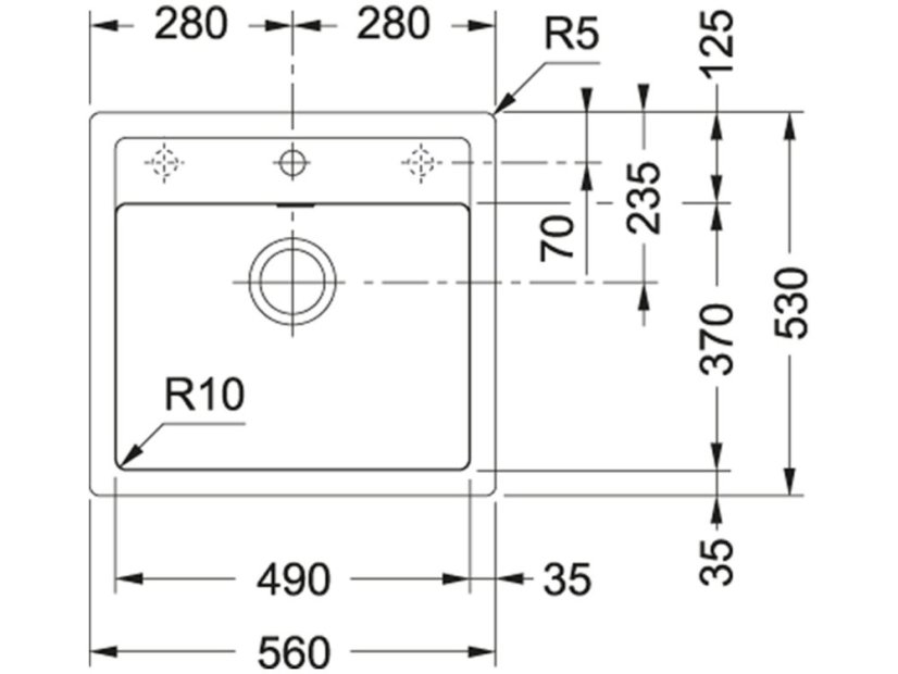 Tectonitový dřez Franke SID 610 Černá