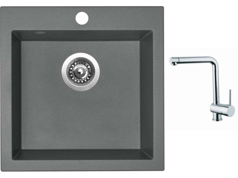 Set Sinks VIVA 455 Titanium + batéria Sinks MIX 3 chróm