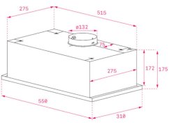 Vstavaný digestor Teka GFG 2 WH