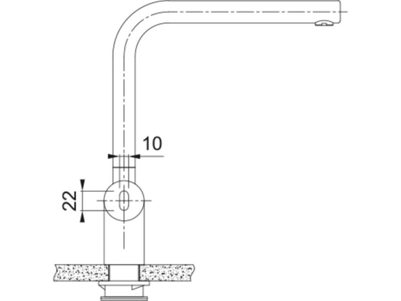 Dřezová baterie Franke FC 5489.501 Atlas Neo Sensor