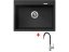 Set Sinks Maximo 680 Pureblack + Flexia