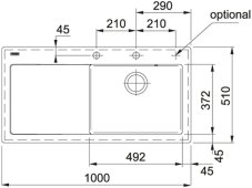 Keramický dřez Franke MTK 611-100/2 Anthrazit matt