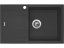 Granitový drez Sinks Linea 780 N Granblack pravý