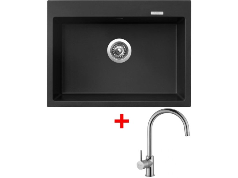 Set Sinks Maximo 680 Pureblack + Vitalia