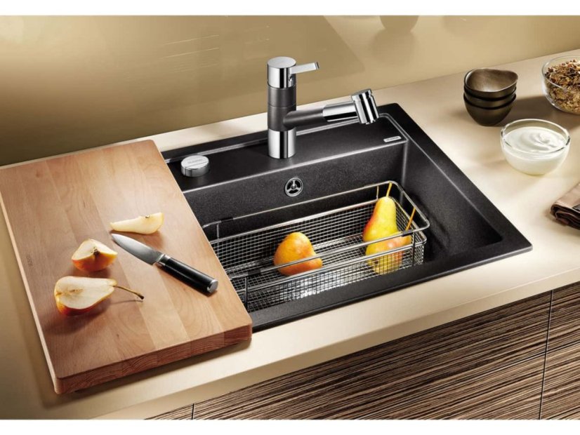 Granitový drez Blanco DALAGO 5 čierna s excentrom