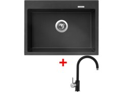 Set Sinks Maximo 680 Metalblack + Vitalia GR