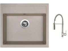 Set Sinks SOLO 560 Avena + batéria Sinks MIX 35 PROF S chróm