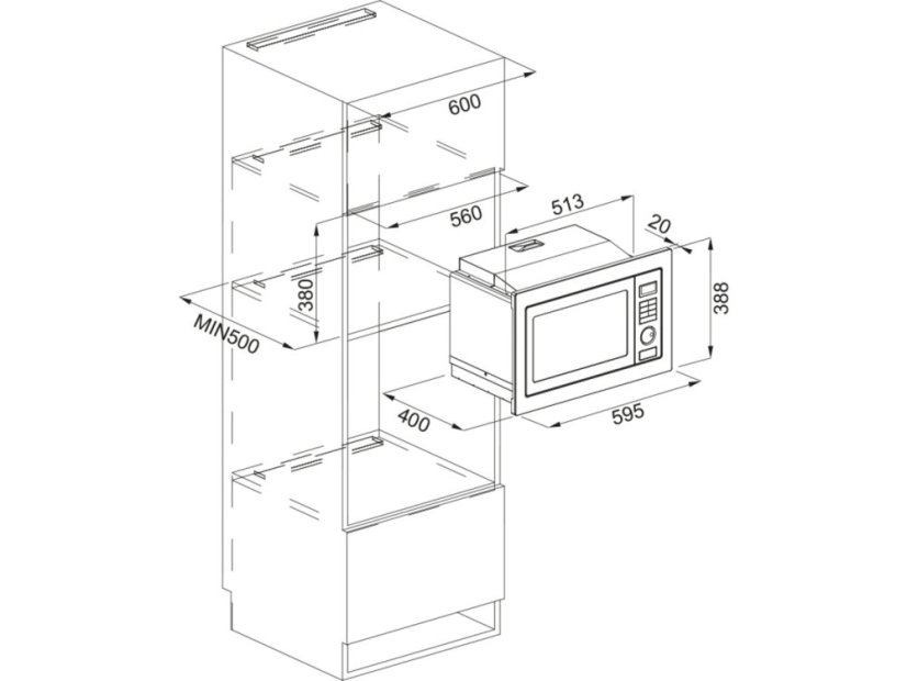 Vstavaná mikrovlnná rúra Franke FMW 250 CR2 G BK