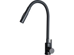 Dřezová baterie Sinks ELASTA S černá matná