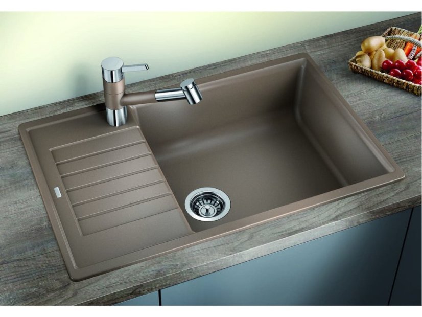 Granitový dřez Blanco ZIA XL 6 S Compact bílá soft