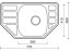 Nerezový dřez Sinks CORNO 770 V 0,6mm matný