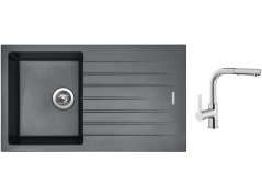 Set Sinks PERFECTO 860 Titanium + baterie Sinks ENIGMA S chrom