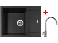 Sinks AMANDA 650 Pureblack + Vitalia Sinks AMANDA 650 Pureblack + Vitalia