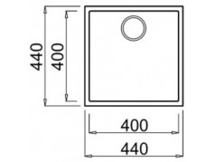 Granitový drez Elleci Quadra 102 K99 Spodná montáž