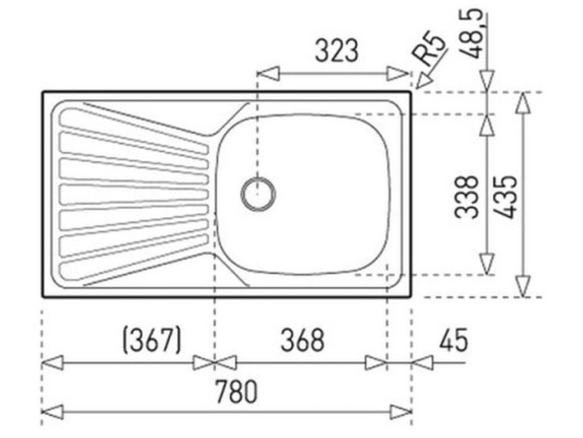 Kuchyňský dřez Teka DEVA 45 I-CN 1B 1D MC