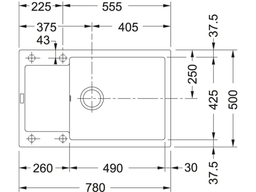 Granitový dřez Franke MRG 611-78 BB Šedá břidlice