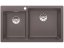 Granitový dřez Blanco PLEON 9 šedá skála, pravý