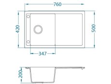 Granitový dřez Alveus Formic 30 Pebble