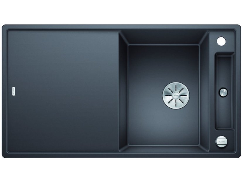 Granitový dřez Blanco AXIA III 5 S InFino šedá skála dřez vpravo s excentrem přísluš. sklo