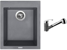 Set Sinks CUBE 410 Titanium + batéria Sinks LEGENDA S Titanium