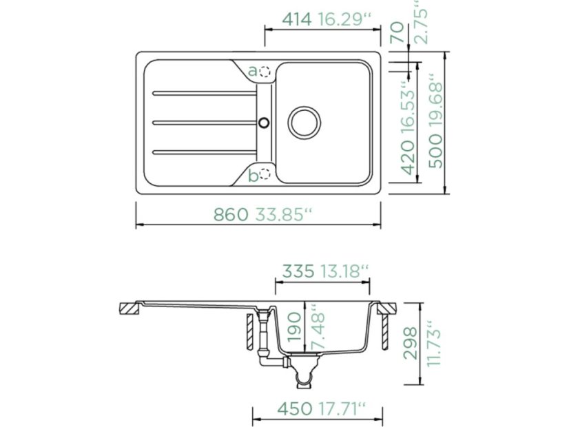 Granitový dřez Schock Formhaus D-100-A Croma