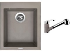 Set Sinks CUBE 410 Truffle + baterie Sinks LEGENDA S Truffle Set Sinks CUBE 410 Truffle + baterie Sinks LEGENDA S Truffle