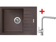 Sinks PERFECTO 650 Marone + ELKA lesklá
