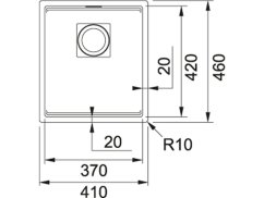 Granitový drez Franke KNG 110-37 Šedý kameň