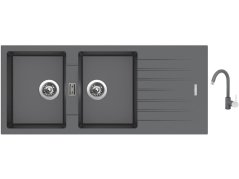 Set Sinks PERFECTO 1160 DUO Titanium + baterie Sinks MIX 35 Titanium