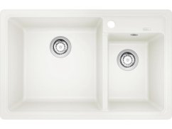Granitový drez Blanco Legra 8 biela, drez vľavo