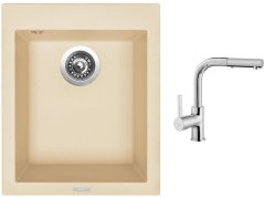 Set Sinks CUBE 410 Sahara + baterie Sinks ENIGMA S chrom Set Sinks CUBE 410 Sahara + baterie Sinks ENIGMA S chrom