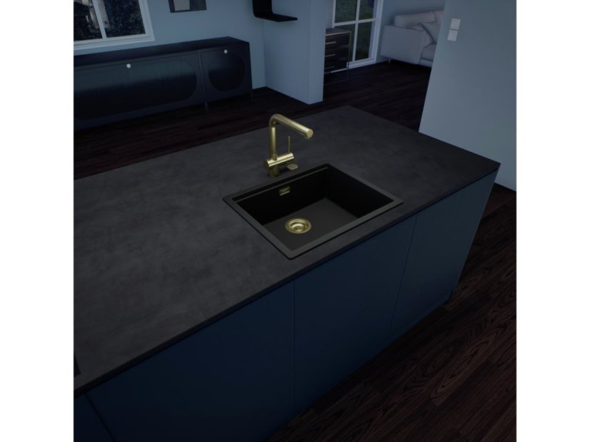 Granitový drez Schock Kiruna N-100L-A Night